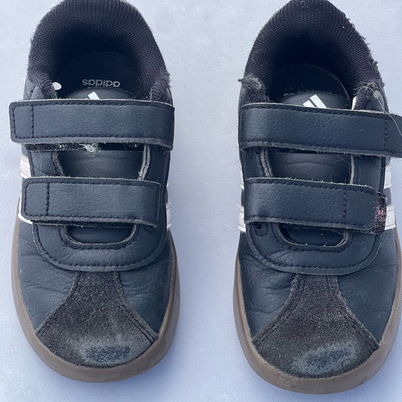 adidas Other - Adidas Court 3.0 Black Sneakers with Velcro Straps